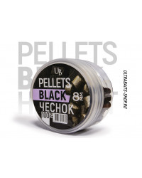 Пеллетс насадочный Ultrabaits BLACK HALIBUT GARLIC (ЧЕСНОК) 8 мм